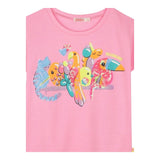 Billieblush T-Shirt Tinta Unita con Brillantini per Neonata U21058 ROSA BillIEBLUSH 