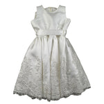 Magnifica Lulu Abito Cerimonia Giromanica Tinta Unita per Bambina PENELOPE BIANCO MAGNIFICA LULU 