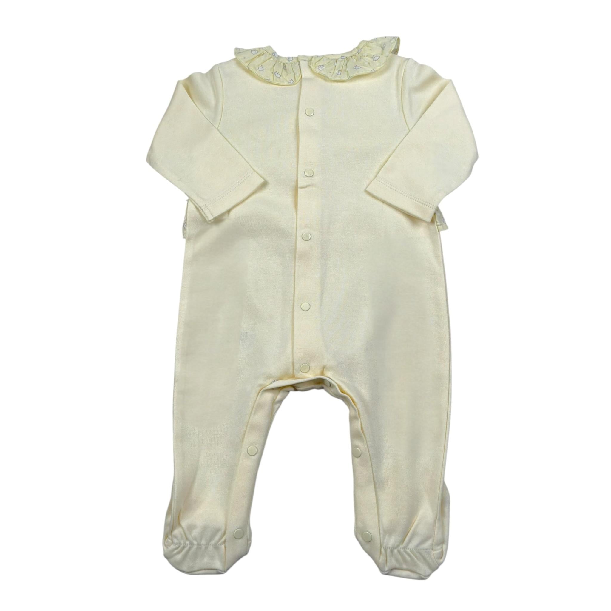 Paz Rodriguez Tutina Tinta Unita con Stampa  per Neonata 00549117 GIALLO PAZ RODRIGUEZ 