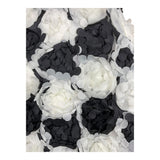 Miss Blumarine Two-Tone Shorts With Black/White Applications For Girls