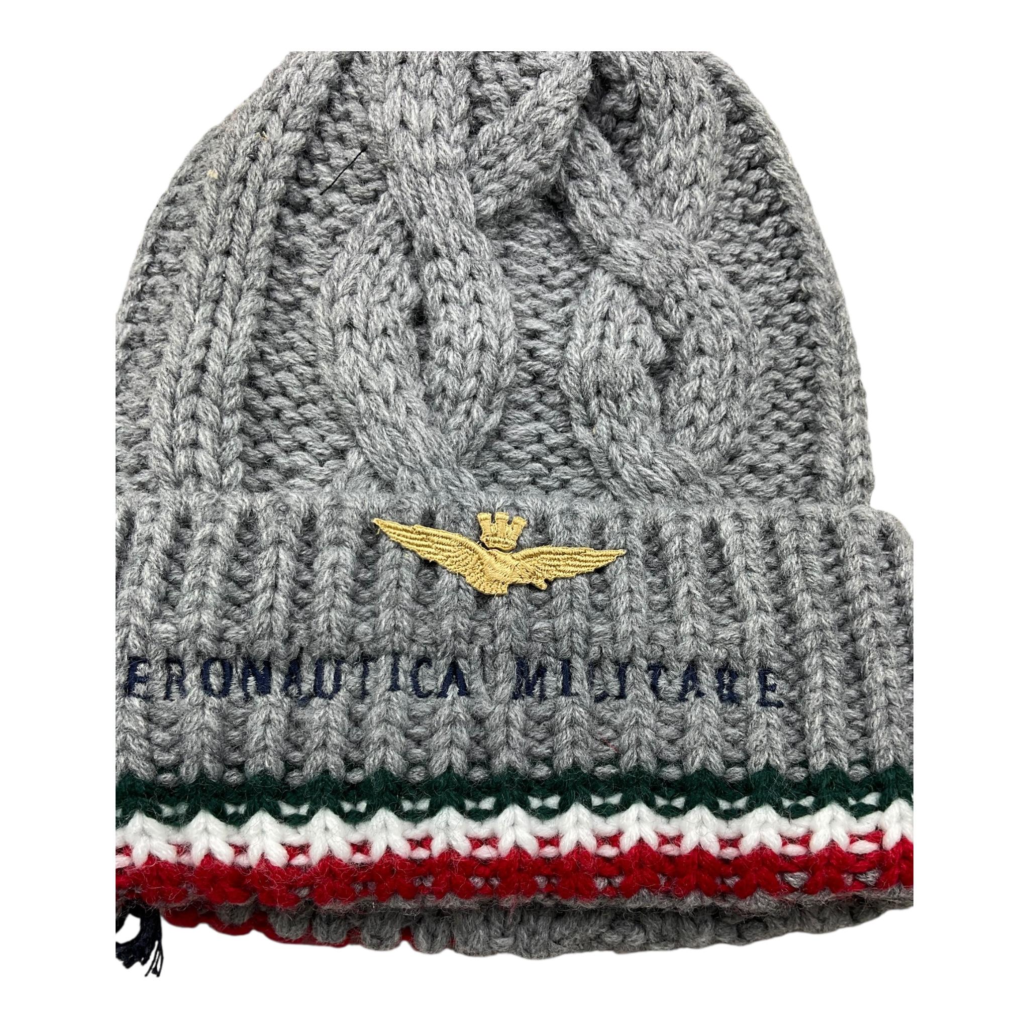 AERONAUTICA MILITARE cappello tinta unita con ricami Grigio per Bambino HA786JRL173 GRIGIO AERONAUTICA MILITARE 