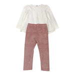 MAYORAL completo 2pz felpa-leggins bicolore Rosa per Neonata 4705N ROSA MAYORAL 