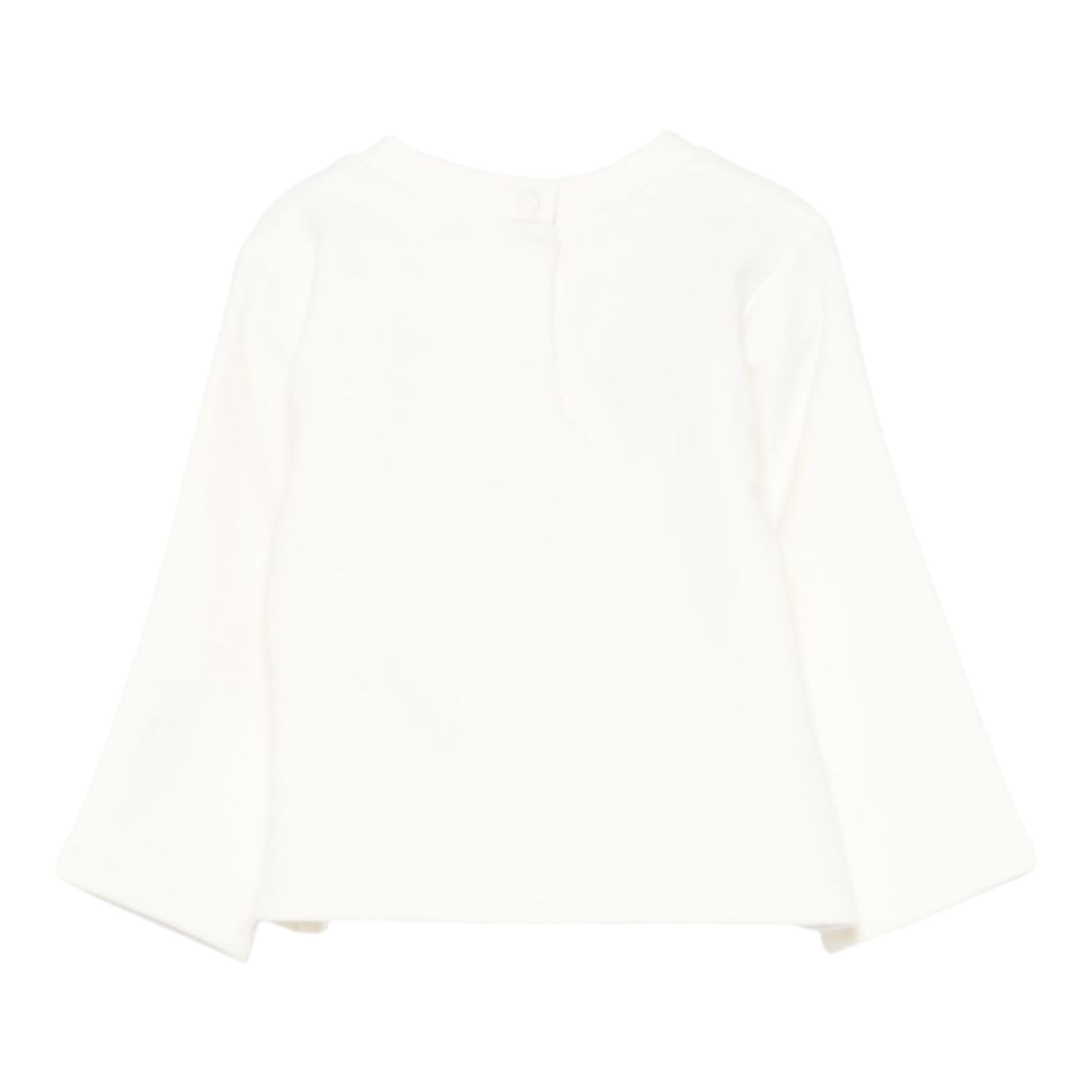 LIU JO felpa chiusa girocollo tinta unita con stampa  Panna per Neonata HF4039 PANNA LIU JO 