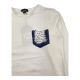 CECYLE shirt girocollo tinta unita con stampa taschino Panna per Bambino BY1908 PANNA CECYLE 