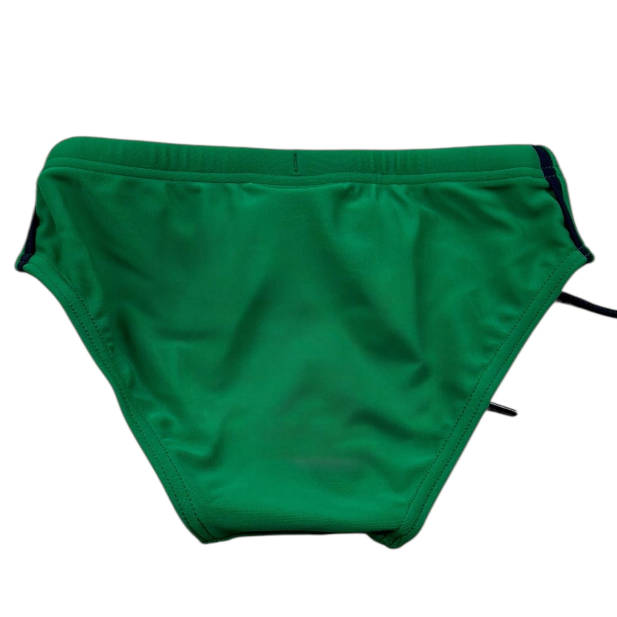 Saint Barth Costume Mutandina Tinta Unita per Neonato BIL00010N VERDE SAINT BARTH 