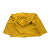 Teddy E Minou Plain Cardigan With Hood And Mustard Buttons For Newborns