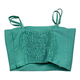 Odi Et Amo Solid Color Top with Aqua Green Applique for Girls