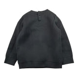 CALVIN KLEIN felpa girocollo tinta unita con stampa Nero per Neonato N00234 NERO CALVIN KLEIN 