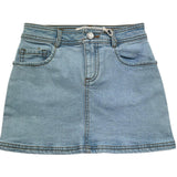 Trussardi Gonna In Denim Tinta Unita con Girovita Regolabile per Bambina TGP26020GO AZZURRO TRUSSARDI 