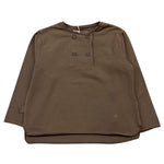 TEDDY E MINOU shirt tinta unita con bottoni Marrone per Neonato I22SH006M7016 MARRONE TEDDY E MINOU 