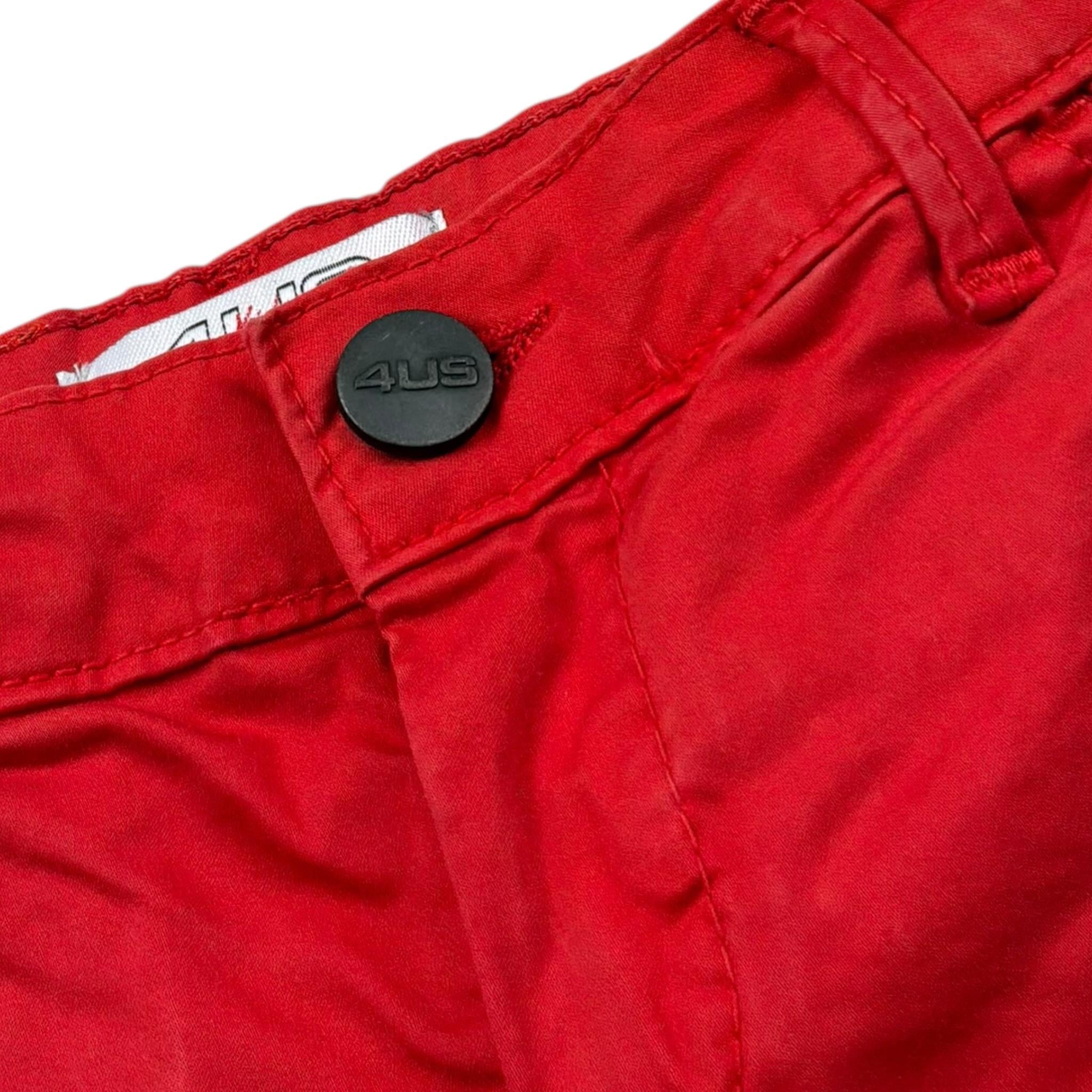 Cesare Paciotti Bermuda Tinta Unita con Girovita Regolabile per Neonato BMP1133B ROSSO CESARE PACIOTTI 