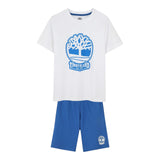 Timberland Completo 2 Pezzi T-Shirt-Bermuda Bicolore per Bambino T60472 BIANCO/BLU TIMBERLAND 