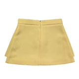 Elisabetta Franchi Gonna Tinta Unita con Fiocchi per Bambina EFG0187 GIALLO ELISABETTA FRANCHI 