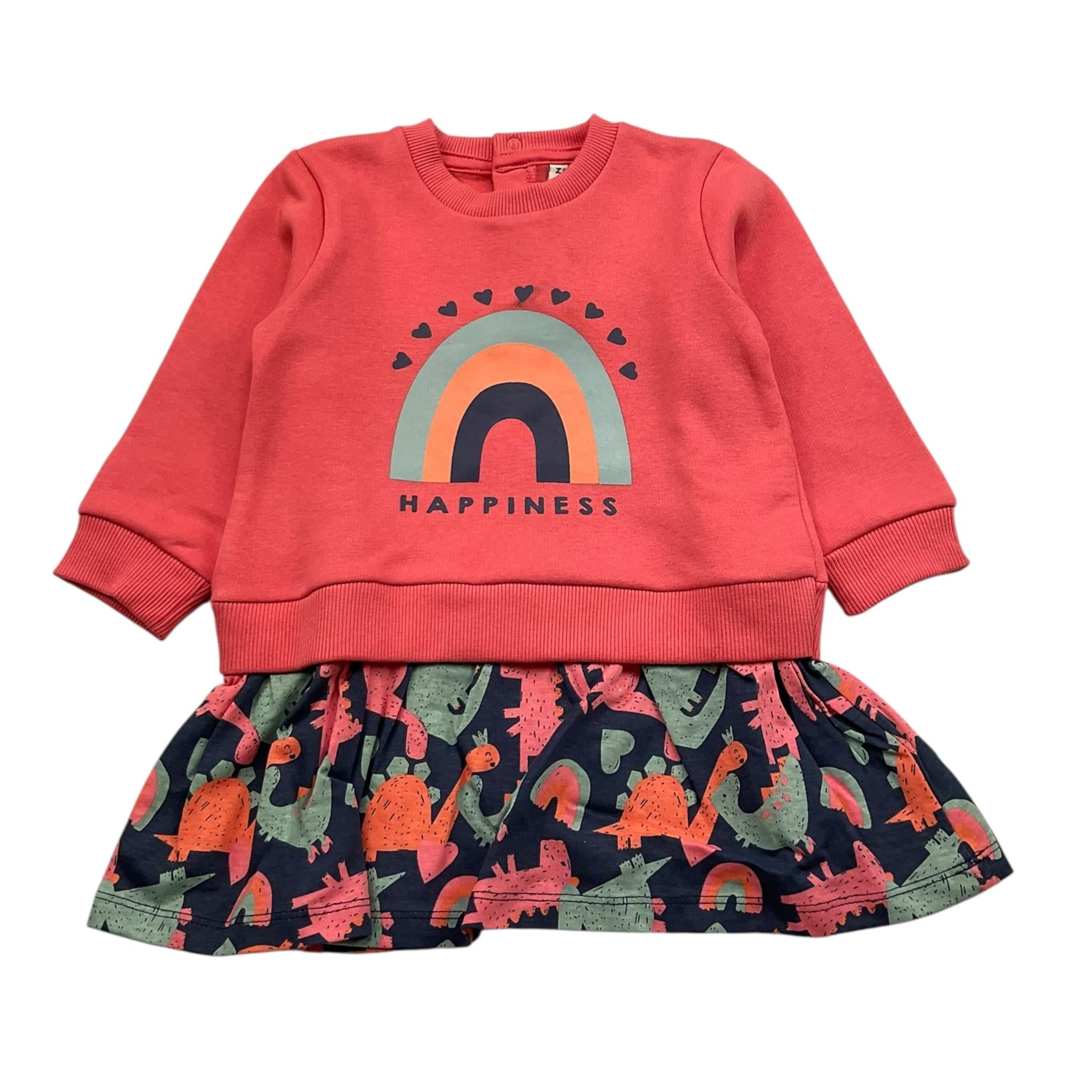 LOSAN abiti manica lunga tinta unita Rosa per Neonata LBGAP0501 ROSA LOSAN 