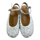 Baby Walker Ballerina Solid Color With Buckle And White Tulle Flowers For Baby Girl