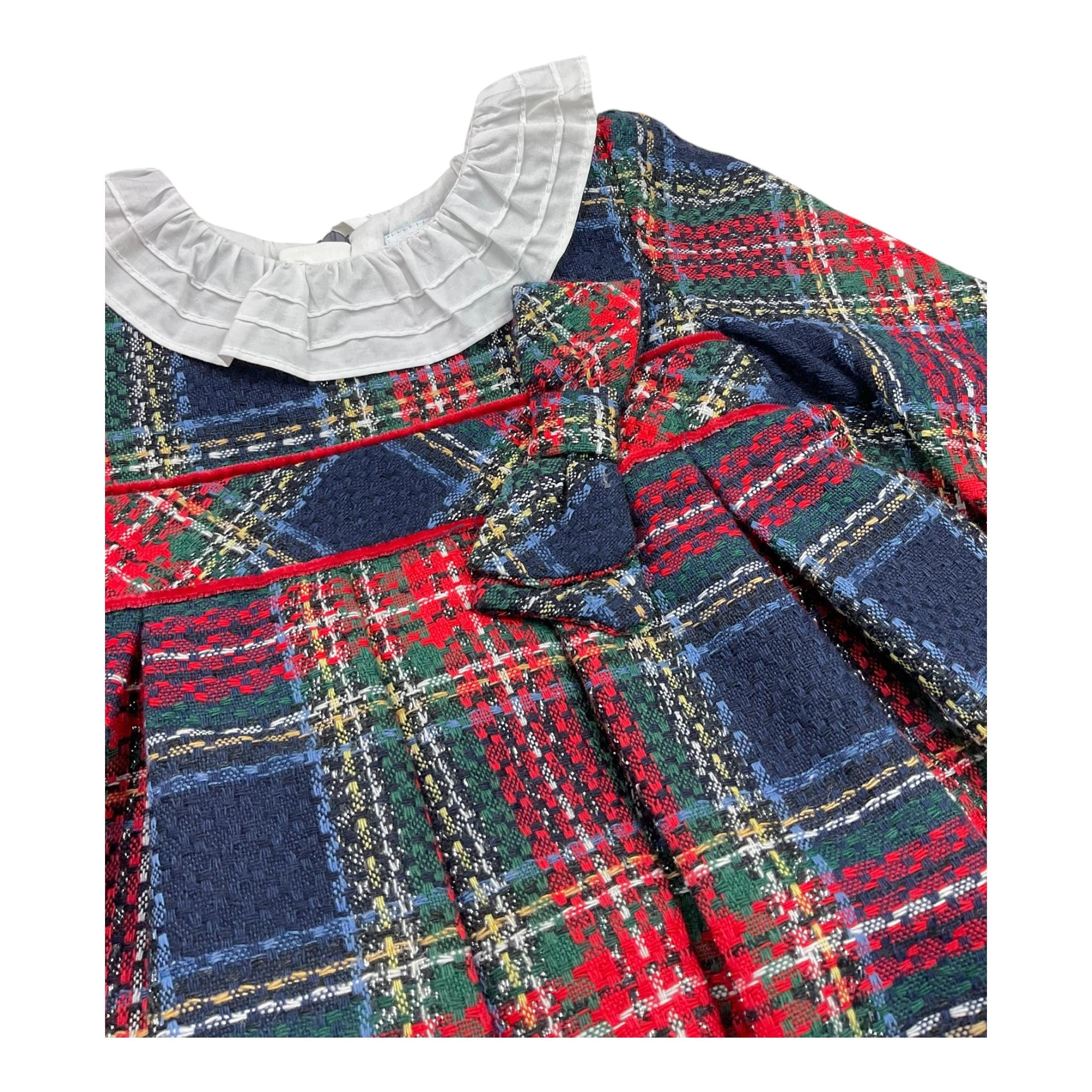 MAYORAL abito tinta unita con fantasia e colletto Blu per Neonata 2903 BLU MAYORAL 