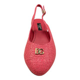 Dolce & Gabbana Ballerina Tinta Unita con Logo per Bambina D11155 ROSA DOLCE & GABBANA 