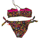 4Giveness 2-Piece Solid Color Triangle-Briefs Black Swimsuit for Girls