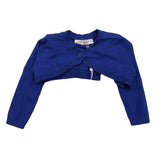 Alice Pi Solid Blue Baby Girl Shrug