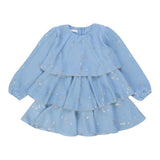 Liu Jo Abito Tinta Unita con Stampa per Bambina KF4048 AZZURRO LIU JO 