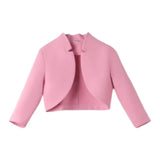 I Do Solid Color Pink Shrug For Girls