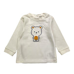 MINI BANDA shirt girocollo tinta unita con stampa Bianco per Neonato 33658 BIANCO MINI BANDA 