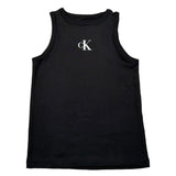 Calvin Klein Canotta Tinta Unita con Logo per Bambina IG0IG02435XX NERO CALVIN KLEIN 