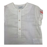 Yoedu Two-Tone Shirt-Short Set White/Pink for Baby Girl