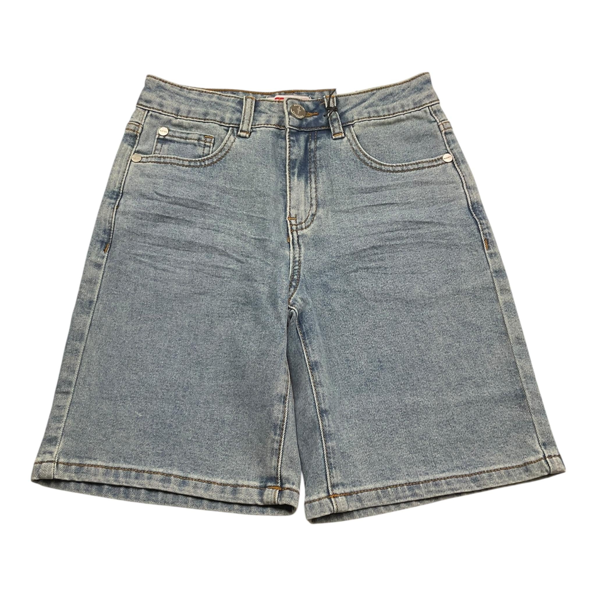 Cesare Paciotti Bermuda Tinta Unita In Denim per Bambino BMP5161J AZZURRO CESARE PACIOTTI 