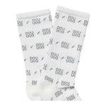 Dou Dou Calzini Tinta Unita Logati per Bambina 2Q0800 BIANCO DOU DOU 