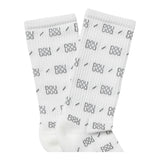 Dou Dou Calzini Tinta Unita Logati per Bambina 2Q0800 BIANCO DOU DOU 