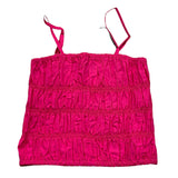 Fun &amp; Fun Top Solid Color Straps Fuchsia For Girls