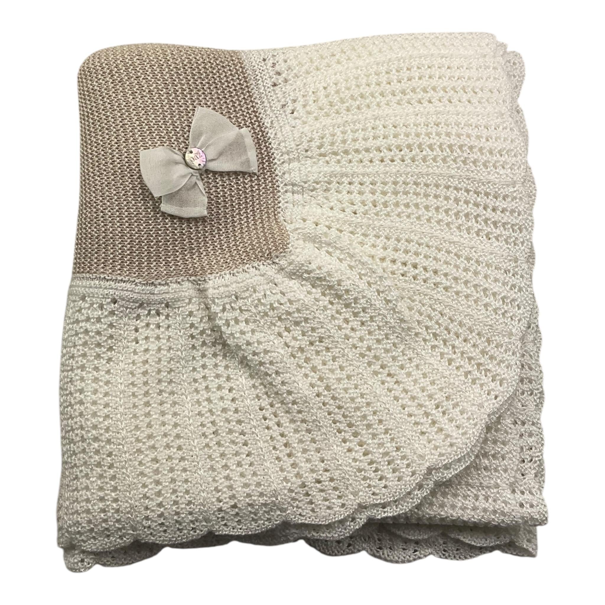 PAZ RODRIGUEZ coperta tinta unita con ricami Bianco per Neonata 2682882 BIANCO PAZ RODRIGUEZ 