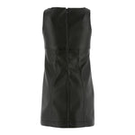 ELISABETTA FRANCHI abito giromanica tinta unita in ecopelle Nero per Bambina EFAB540 NERO ELISABETTA FRANCHI 