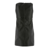 ELISABETTA FRANCHI abito giromanica tinta unita in ecopelle Nero per Bambina EFAB540 NERO ELISABETTA FRANCHI 