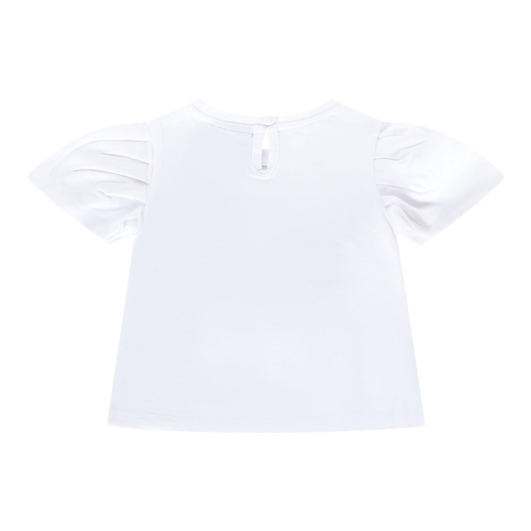 Marc Ellis T-Shirt Tinta Unita con Applicazioni per Neonata JMNTS16768 BIANCO MARC ELLIS 