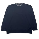 maglia girocollo tinta unita PP3984 BLU PAOLO PECORA 