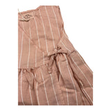 Teddy E Minou Solid Color Pink Sleeveless Dress For Baby Girl