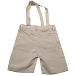 New Gereration Bermuda tinta unita con Bretelle Beige per Bambino 51393 BEIGE NEW GERERATION 