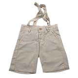 New Gereration Bermuda tinta unita con Bretelle Beige per Bambino 51393 BEIGE NEW GERERATION 