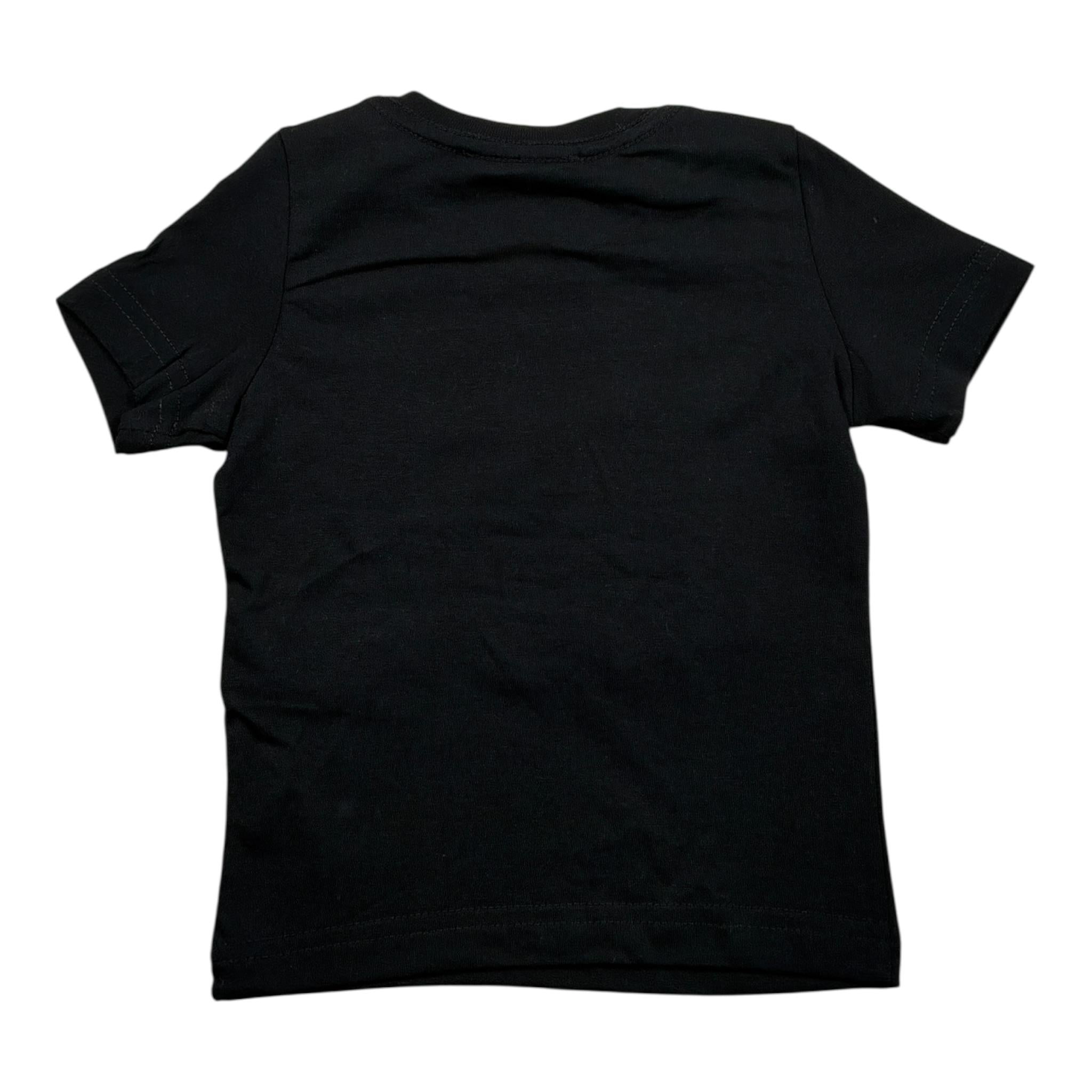 Dsquared2 T-Shirt tinta unita con Stampa Nero per Neonato DQ2140 NERO DSQUARED2 