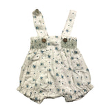 Wedoble Solid Color Romper With White Flowers For Baby Girl