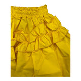 Mariuccia Solid Color Skirt with Elastic Waist Yellow for Girls