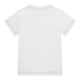Guess T-Shirt Girocollo Tinta Unita con Stampa per Bambino N5RI15K8HM4 BIANCO GUESS 