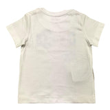 Mayoral Crew Neck T-Shirt Solid Color with Contrast Prints White for Newborns