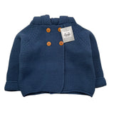 YOEDU cardigan tinta unita con cappuccio Blu per Bambino 9508J BLU YOEDU 