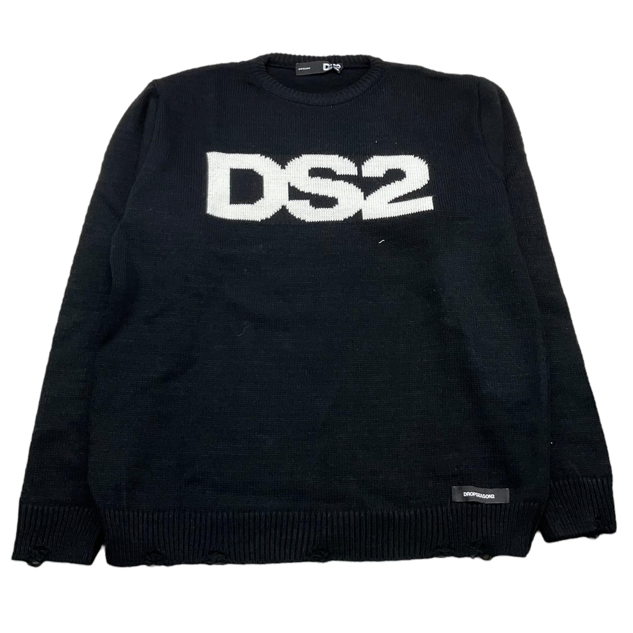 DROPSEASON2 maglia girocollo tinta unita con logo Nero per Bambino FW242K04 NERO DROPSEASON2 