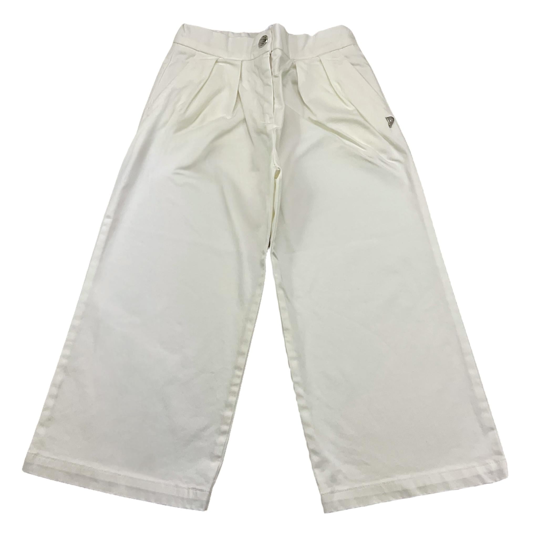 DONDUP pantalone a palazzo tinta unita Bianco per Neonata DFPA075N BIANCO DONDUP 