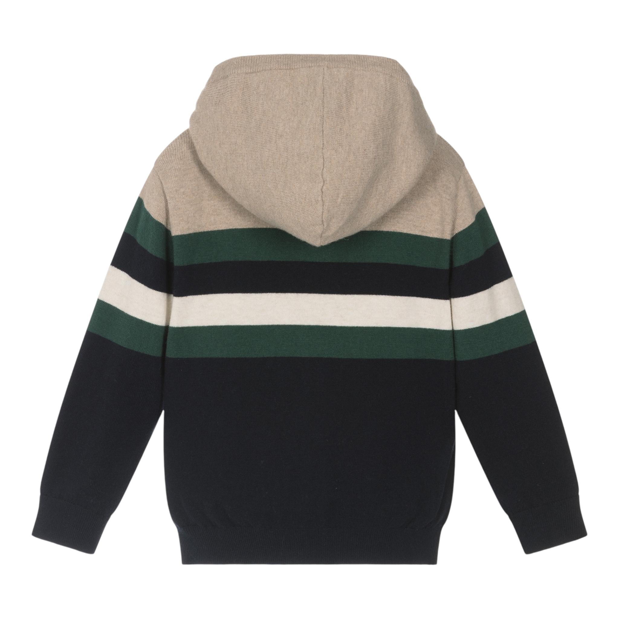 MAYORAL maglia triclore con zip e cappucci Verde per Bambino 4349 VERDE MAYORAL 