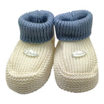 NINNAOH babbucce tinta unita con logo Bianco per Neonato I23314F BIANCO NINNAOH 